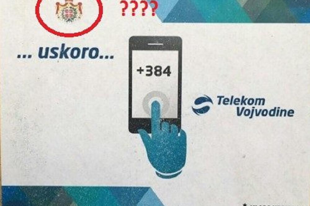 PROVOKACIJA: U Novom Sadu se pojavili plakati sa natpisom USKORO +384 TELEKOM VOJVODINE! (FOTO)