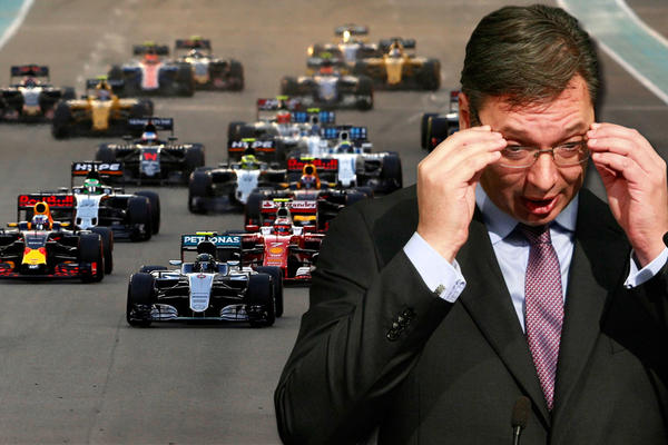 VUČIĆ VIDEO DRAMU: Premijer gledao istoriju Formule 1 izbliza zajedno s Federerom! (FOTO)