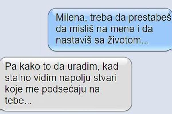 BIVŠI DEČKO JOJ JE POSLAO PORUKU: A ona mu je odgovorila tako da on više neće da ih šalje!