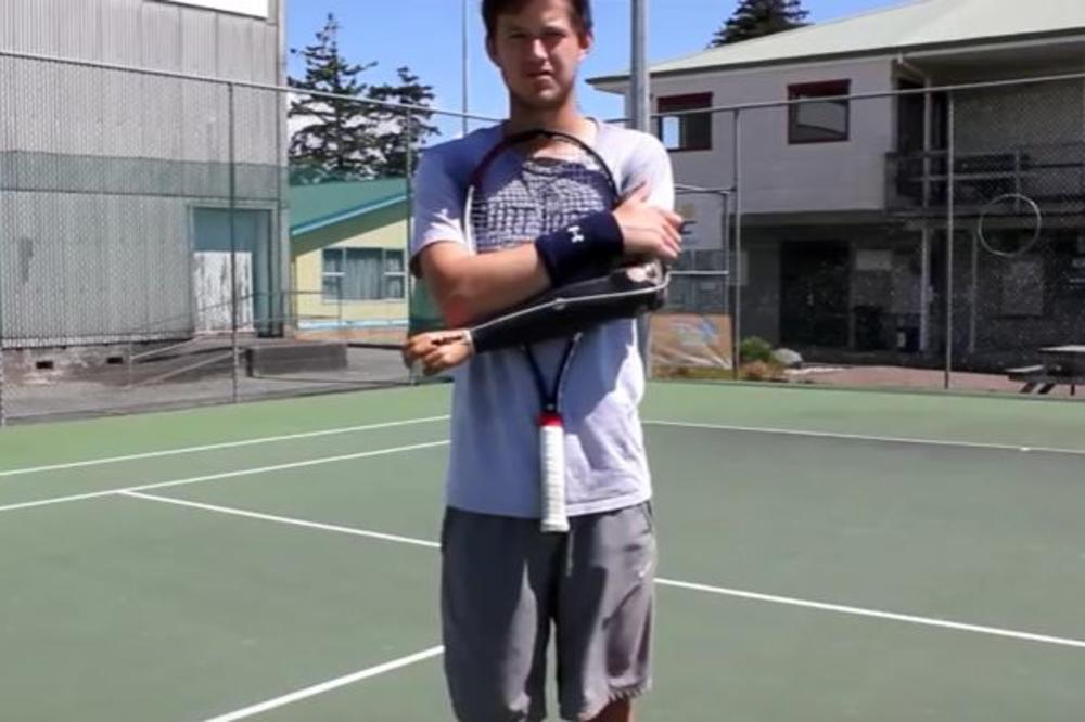 INSPIRACIJA ZA ČITAV SVET: Nema jednu ruku, ali želi da se nađe na ATP listi! (VIDEO)