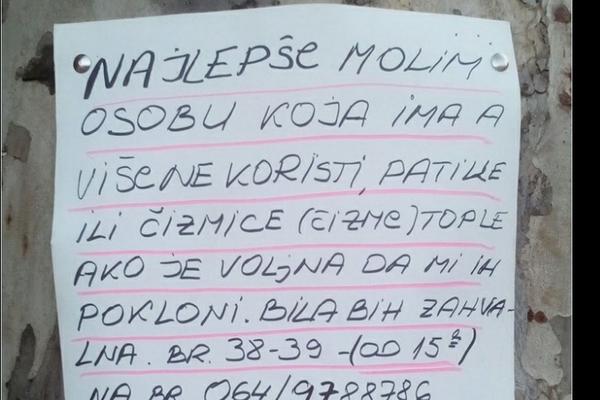 SRBIJO, ODAZOVI SE! Ovo je najtužnija molba koja je danas osvanula u Beogradu! (FOTO)