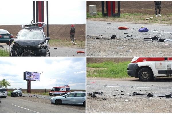 STRAVIČAN UDES KOD BG AERODROMA: Vozila potpuno uništena! (FOTO)