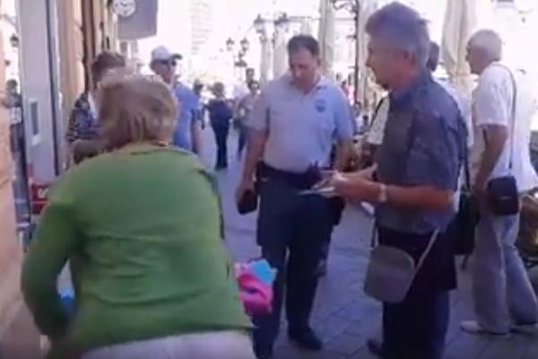 DETE MI JE BOLESNO BRE, JESTE LI NORMALNI? Komunalci teraju ženu sa ulice, opšti haos USRED NOVOG SADA! (VIDEO)