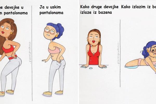 ZAŠTO FARMERKE SVIMA STOJE BOLJE NEGO MENI? 15 komičnih ilustracija u kojima će se prepoznati svaka od vas (FOTO)