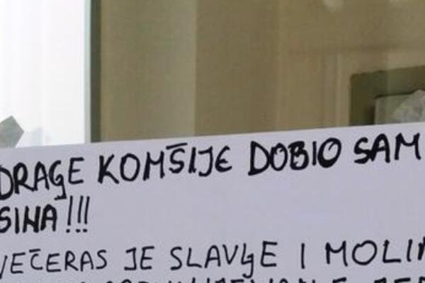 Dobio je sina i najavio komšiluku slavlje: Zbog onoga što piše NA KRAJU PORUKE POCRVENEĆETE od blama! (FOTO)