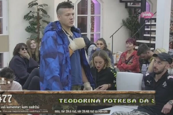 Tek što je skinuo GIPS nakon što je SLOMIO RUKU zbog Lune, Sloba se po 4. put POVREDIO! Ukućani u suzama: Šta uradi čovek?! (VIDEO)