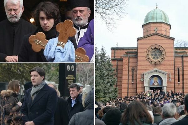 REKA LJUDI ISPRATILA GLOGOVCA NA VEČNI POČINAK: Srbija se u suzama oprostila od velikog Nebojše! (FOTO)