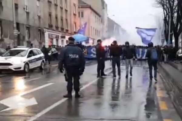 BBB PRAVE ŠOU U ZAGREBU! Korteo navijača Dinama - Mamić na udaru! (VIDEO)