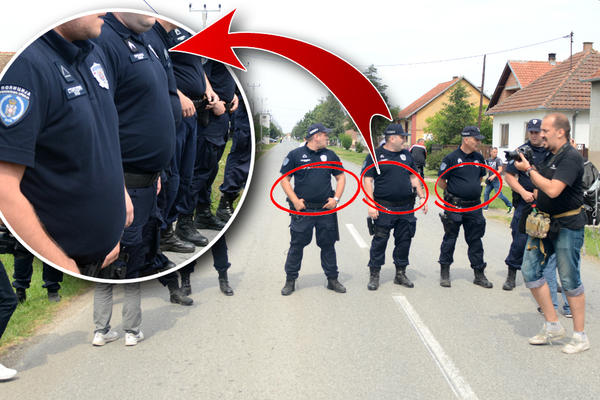 DEBELI PANDURI OPET U AKCIJI! Kad vidite kako trče policajci koji su sprečavali tuču u Hrtkovcima sve će vam biti jasno! (VIDEO)