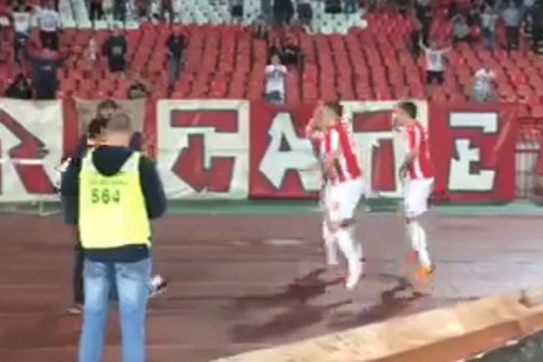 RADONJIĆ I STOJKOVIĆ ZAPALILI SEVER! Zvezdin Bolt postigao gol, a onda su njih dvojica izveli prelud ples pred grotlom Delija! (VIDEO)