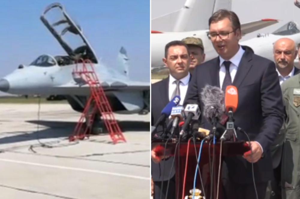 POLETELA DVA SRPSKA MIGA KOJE SMO KUPILI OD RUSIJE, VUČIĆ PLAKAO OD SREĆE: Neka svaki nosi ime junaka koji su nas branili od bombardovanja! (VIDEO)