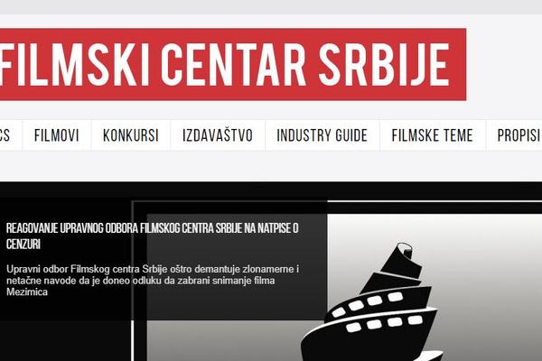 FILMSKI CENTAR NIJE ZABRANIO SNIMANJE FILMA MEZIMICA: Upravni odbor demantuje optužbe!