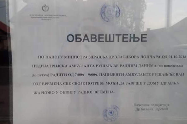 MINISTAR KAZNIO GRAĐANE RUŠNJA ZBOG PROTESTA? Pedijatrijska ambulanta radi dva dana, a pacijenata više od 700!