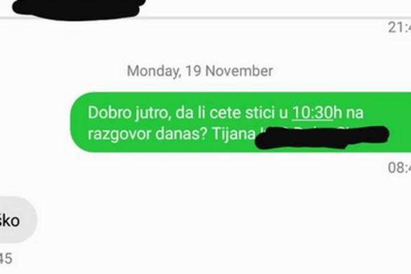 STUDENTKINJA SE JAVILA NA OGLAS ZA POSAO: Nakon toga usledila je prepiska sa POSLODAVCEM, LJUDI ČITAJU I NE VERUJU