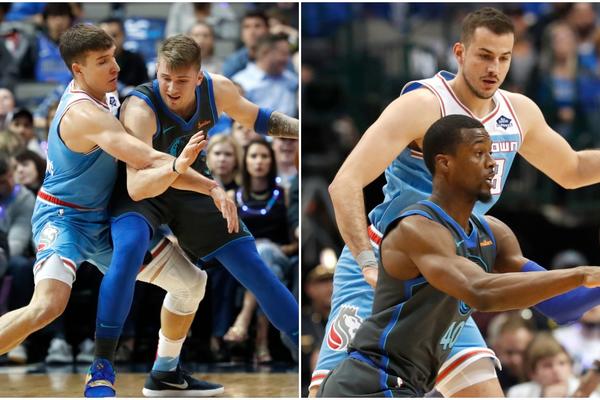 BOGDAN I BJELICA RAZBILI DALAS, DONČIĆ NAJBOLJI NA TERENU: Utakmicu ipak obeležila NBA LEGENDA! (VIDEO)