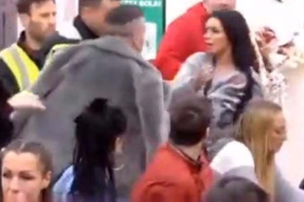 HOĆEŠ DA TE ZADAVIM OVDE? Bane nasrnuo na Zerinu! Obezbeđenje ga odvajalo od nje, dok je ona URLALA! (VIDEO)