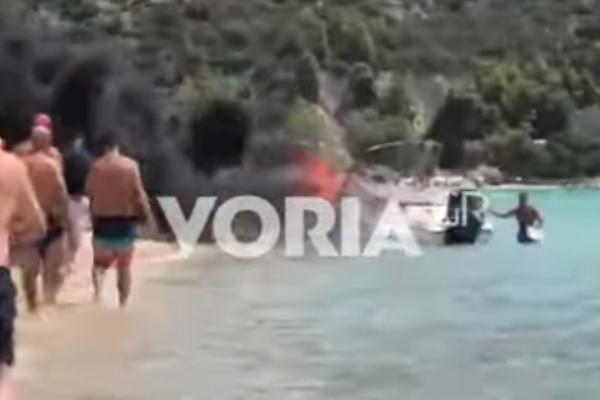 PETOČLANA SRPSKA PORODICA UMALO STRADALA U GRČKOJ! Eksplodirao GLISER, skakali u vodu da se spasu (VIDEO)