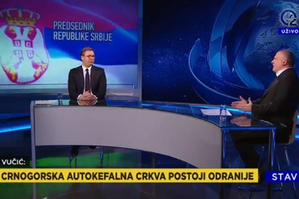 CRNOGORSKA CRKVA DE FAKTO I DE JURE POSTOJI I PRE NJIHOVE NEZAVISNOSTI! Vučić rekao šta misli o PROBLEMIMA SPC