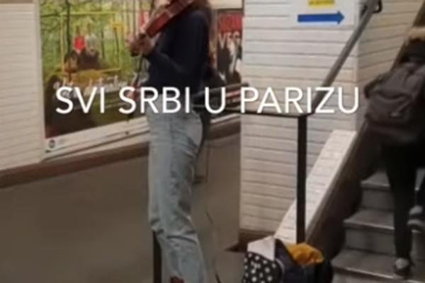 NAJSKUPLJA SRPSKA PESMA ORILA SE ULICAMA PARIZA! Ova snimak je da se ČOVEK NAJEŽI (VIDEO)