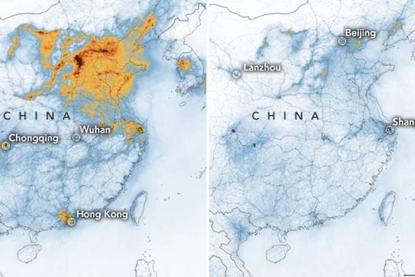 OVA MAPA PRIKAZUJE NEVEROVATNU POJAVU KOJA SE DOGODILA ZBOG KORONAVIRUSA: Naučnici NE VERUJU da se OVO brzo desilo!