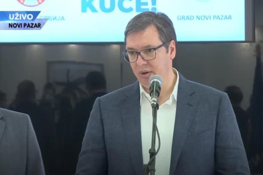 NAREDNE 2 NEDELJE ĆE NAM BITI IZUZETNO TEŠKE, MOLIM LJUDE DA BUDU ODGOVORNI!! Vučić u Novom Pazaru!