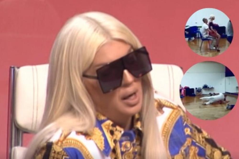 JELENA KARLEUŠA JE OVAJ SNIMAK ODMAH OBRISALA! Nabola čoveka štiklom u grlo, on se uvija od bolova!