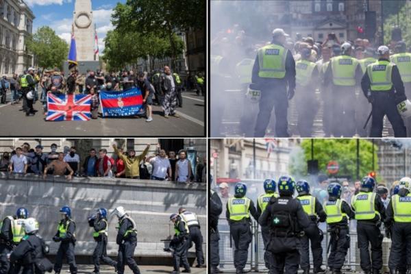 JEDNI HTELI DA RUŠE KOLONIJALNE SPOMENIKE, DRUGI IH BRANILI! Sukobi na protestima u Londonu oko statua