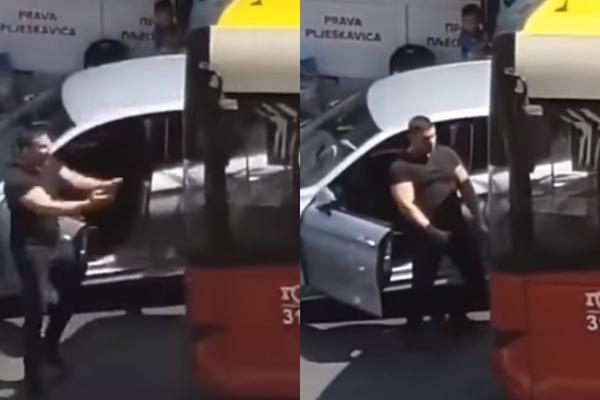 SKANDAL NA ULICI U BEOGRADU: Bahati džiber PREPREČIO put autobusu, pa izašao i PRETIO I PSOVAO! (VIDEO)