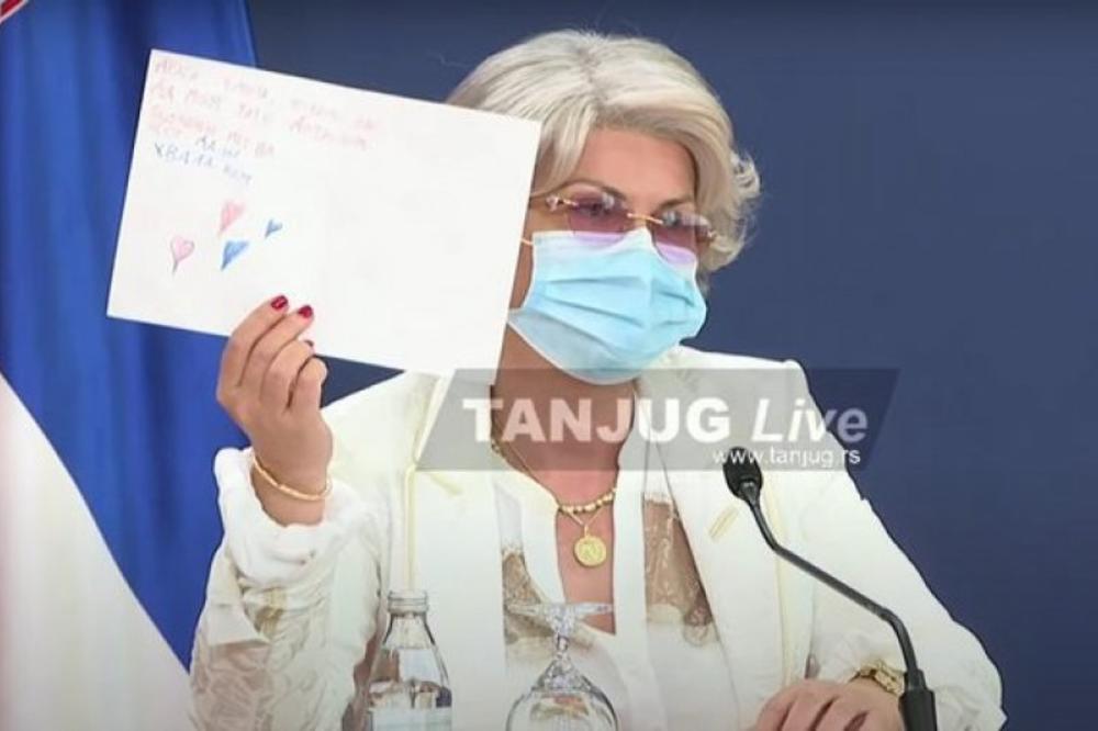 NA KONFERENCIJI DOKTORKA STOKIĆ POKAZALA JE CRTEŽ OVE DEVOJČICE: Momentalno je nastao muk (FOTO)