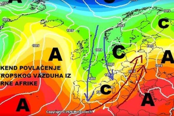 ZA VIKEND NAM STIŽE PAKLENI TALAS IZ AFRIKE! Ovaj dan će biti NAJTOPLIJI u 2020. godini