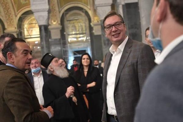 VUČIĆ U HRAMU SVETOG SAVE! Predsednik OBIŠAO završne radove: Ovo će biti AJA SOFIJA! (VIDEO)