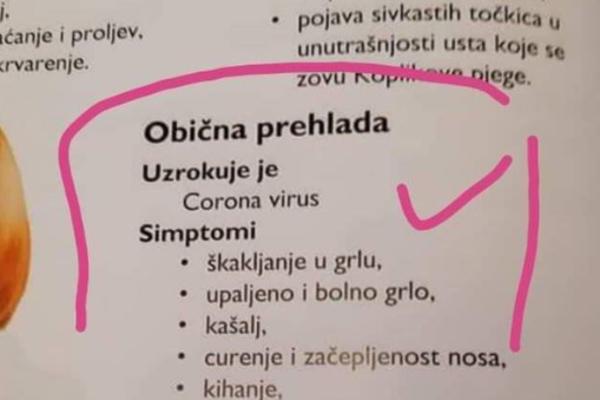 OBIČNU PREHLADU UZROKUJE KORONA? Kada vidite odlomak iz knjige izdate 2008. godine sve će vam biti JASNO KAO DAN!