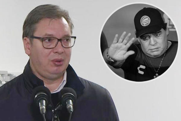 ALEKSANDAR VUČIĆ SE OPROSTIO OD MARADONE: Poslednji pozdrav najvećem svih vremena!