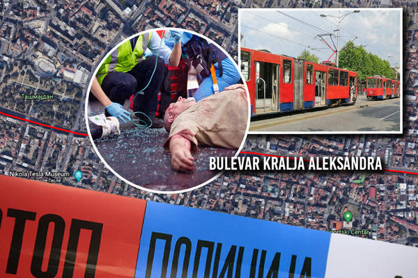 UŽASNA NESREĆA U CENTRU BEOGRADA, tramvaj oborio čoveka na bulevaru! VUKAO GA JE 10 METARA