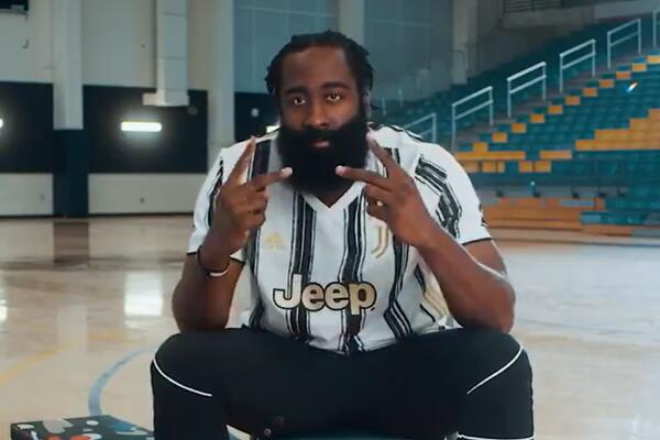 HARDEN U DRESU JUVENTUSA POSLAO PORUKU PODRŠKE ZVEZDI "STARE DAME": Nije u pitanju Ronaldo! (VIDEO)