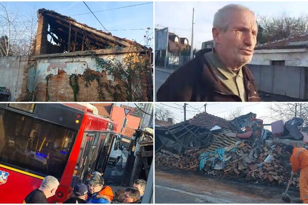 LJUDIMA NESTALA VODA KAD SE KUĆA SRUŠILA, AUTOBUS OSTAO BEZ STAKLA! Očevici nam ispričali šta se desilo na Voždovcu