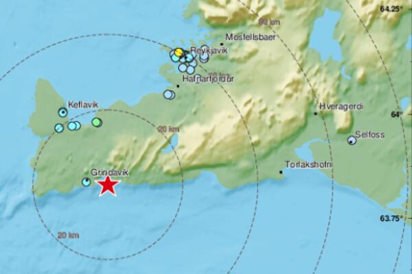 ZEMLJOTRES JAČINE 5,6 RIHTERA POGODIO ISLAND: Prvi je bio jak, a onda su usledili potresi!