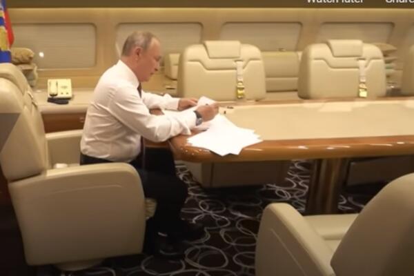 AVION KOJIM JE PUTIN LETEO PRŠTI OD LUKSUZA! Košta kao 5 JAHTI, ČAK je i toalet POZLAĆEN (VIDEO)