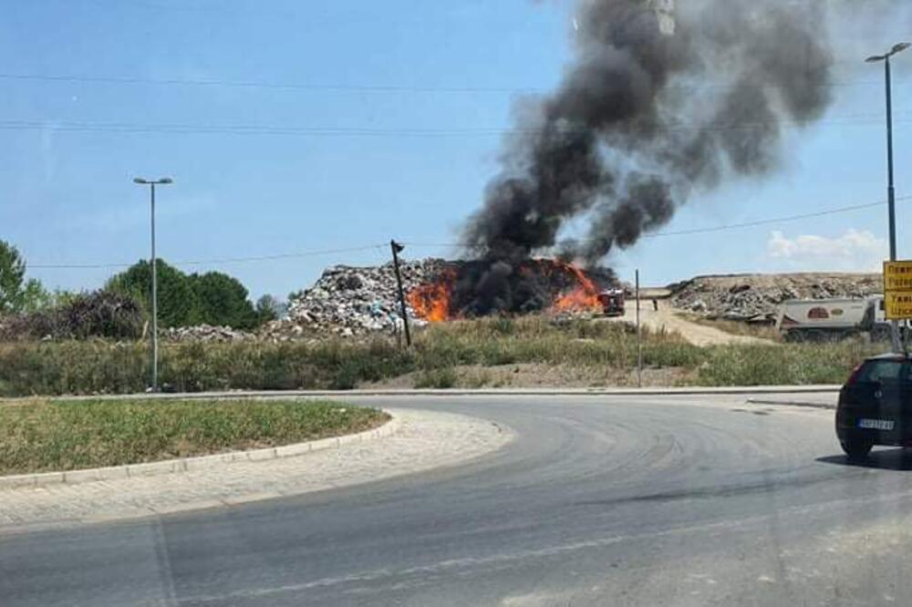 GORI VALJEVSKA DEPONIJA! Usled velikih vrućina planulo SMEĆE, dim se vidi iz celog grada! (FOTO)