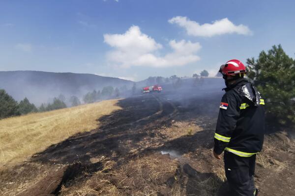 PRVE FOTOGRAFIJE BORBE SRPSKIH VATROGASACA SA VATRENOM STIHIJOM U GRČKOJ: Evo šta su poručili! (FOTO)