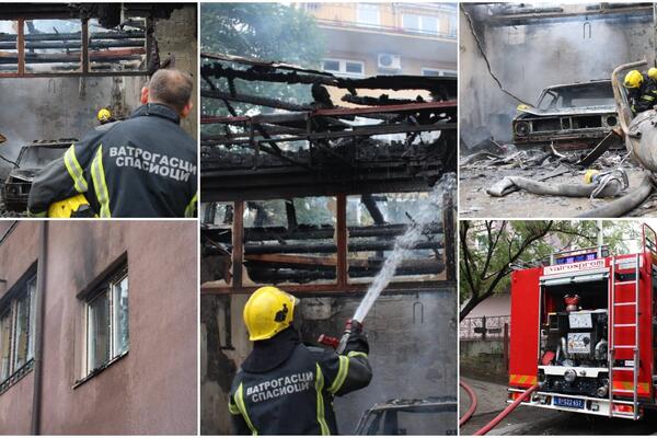 PRVE SLIKE SA MESTA UŽASNOG POŽARA U MIRIJEVU! Istopili se prozori na zgradi, drama u BG naselju! (VIDEO/FOTO)