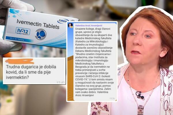 PROFESORKA MEDICINSKOG PROMENILA PLOČU! Pričala da radi HUMAN posao, pa našla IZGOVOR da izađe iz Ivermektin grupe