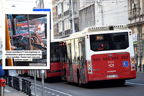 VOZAČ NA LINIJI 77 JE PRAVI CAR! Njegov gest je za NAUK svima! (FOTO)