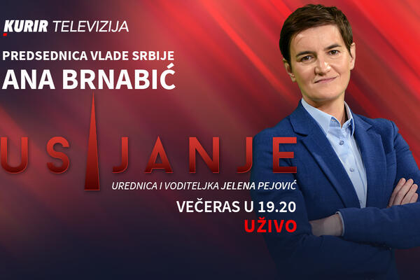 PREDSEDNICA VLADE SRBIJE ANA BRNABIĆ NA KURIR TELEVIZIJI: O izbornoj kampanji, opoziciji, Kosovu, sukobu u Ukrajini