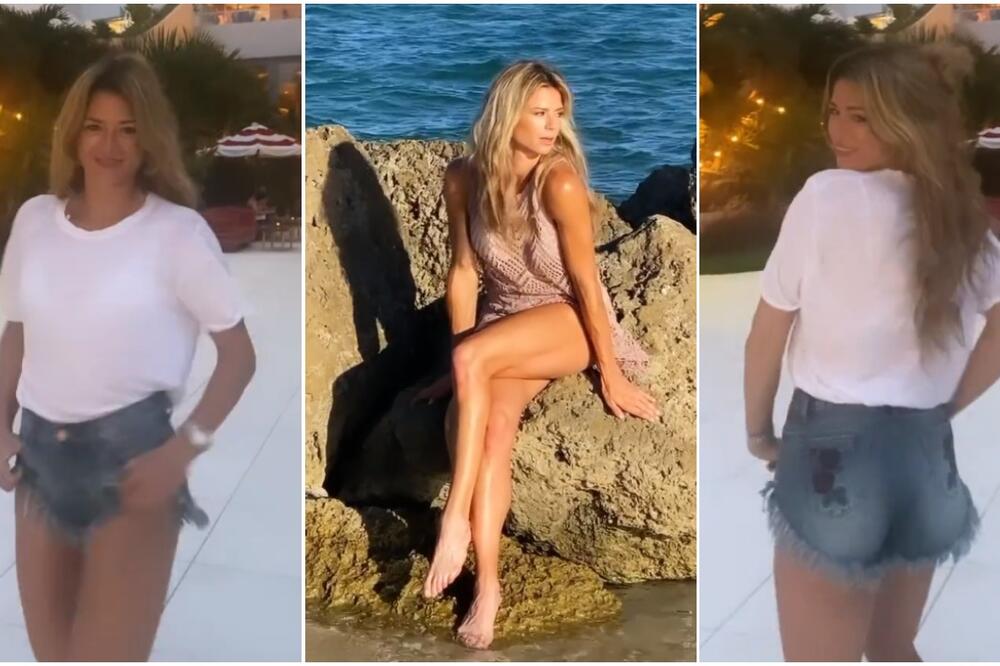 KRPICE SVE OSKUDNIJE, LEPA ITALIJANKA KAČI SAMO GOLIŠAVE SLIKE, FANOVI JE PITAJU: A šta je sa tenisom? (FOTO)