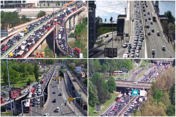 DVA LANČANA SUDARA U BEOGRADU: Zbog saobraćajki stvorene KOLONE vozila (FOTO)