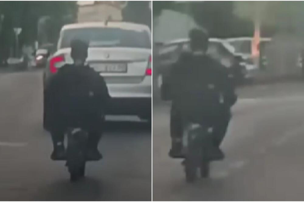 I OVO SE DESILO, DIVLJAO JE NA MOTORČIĆU: Ne, ovo nije GTA, ovo je SNIMLJENO na ULICAMA BEOGRADA (VIDEO)