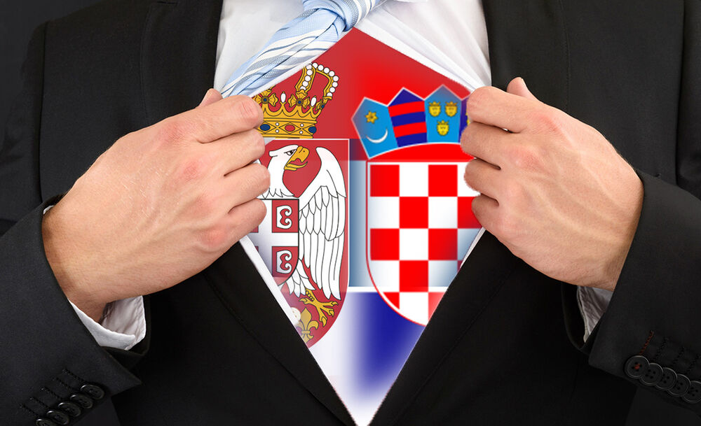 Srpska i hrvatska zastava