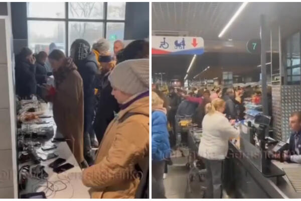 U HERSONU OTVOREN UKRAJINSKI SUPERMARKET POSLE SKORO 9 MESECI: Grad i dalje bez struje, vode i grejanja (VIDEO)