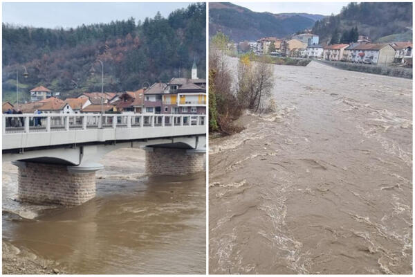 IZLIO SE LIM, HITNO ZASEDAO ŠTAB ZA VANREDNE SITUACIJE! Nabujala reka nosi sve pred sobom (FOTO)